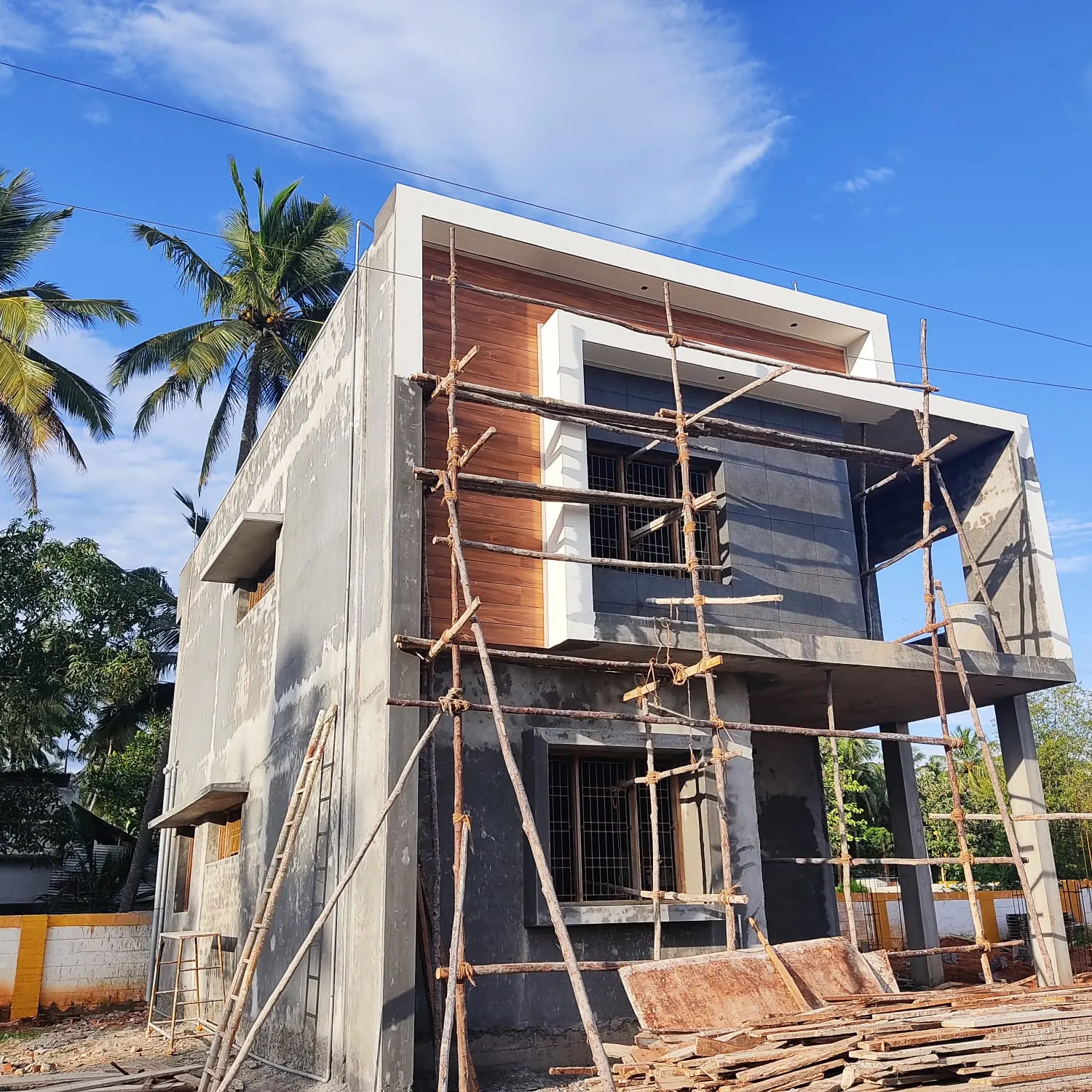 Under construction residential project in Kompally