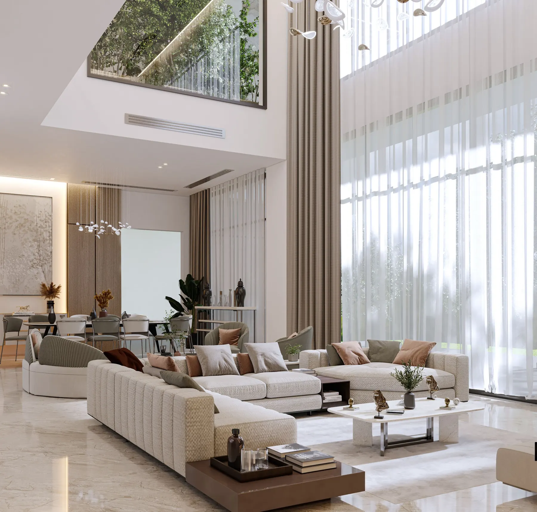 Living room interior design project